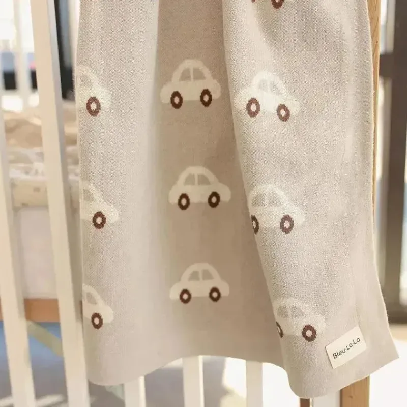 bleu_la_la___luxury_cotto_SKUdhU0v6F1_7.webp Bleu La La - 100% Luxury Cotton Receiving Swaddle Baby Blanket, Cars Cream Outlet