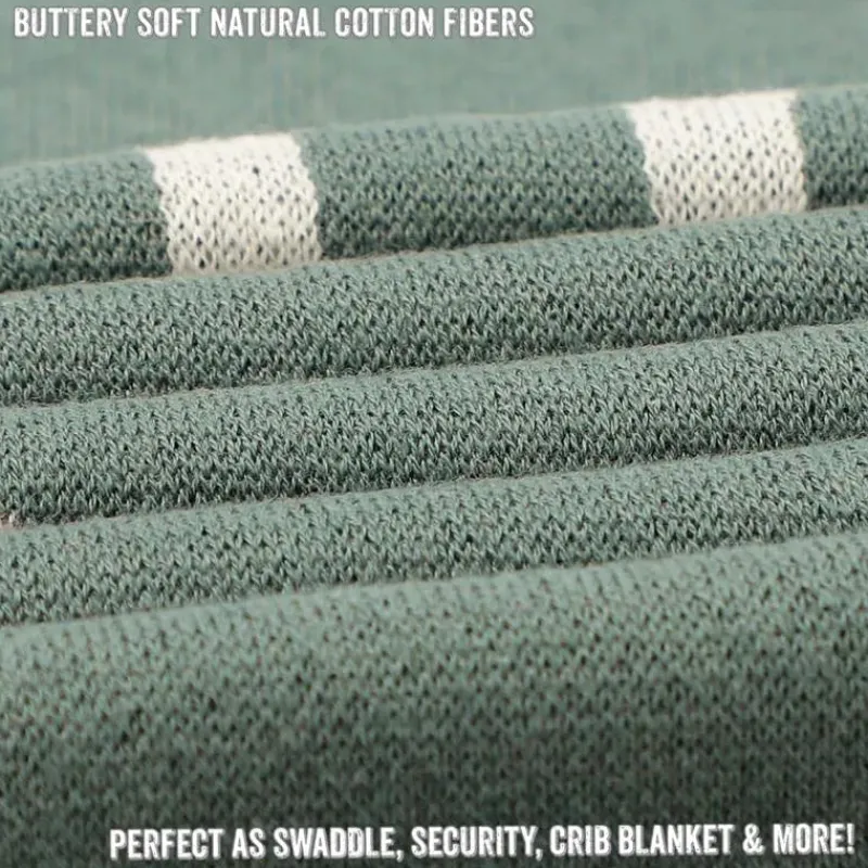 bleu_la_la___luxury_cotto_SKUgtvSd41F_3.webp Bleu La La - 100% Luxury Cotton Receiving Swaddle Baby Blanket - Deer Online