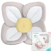 Blooming Bath - Almofada de banheira para pia de bebê Lotus Plush Minky, cinza Best