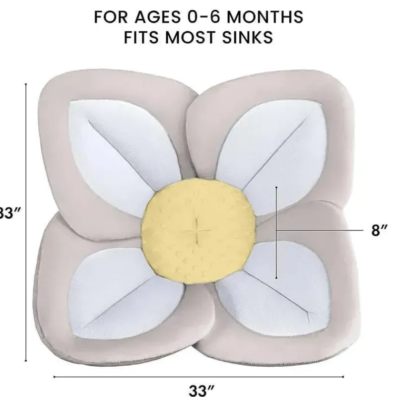 blooming_bath__almofada_d_SKUH8Le7hlu_6.webp Blooming Bath - Almofada de banheira para pia de bebê Lotus Plush Minky, cinza Best