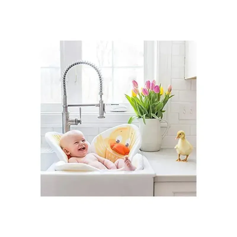 blooming_bath__banheira_d_SKUPeaWgT6b_1.webp Blooming Bath - Banheira de bebê com flor, almofada para pia, amarelo pato Best
