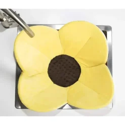 Blooming Bath Bloomingbath.com - Tapete de banho de flor de papoula - Almofada de banheira para pia para bebê, amarelo Sale