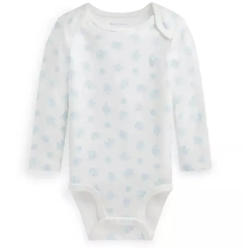 body_polo_ralph_lauren_ba_SKUZsfIDCnN_0.webp Ralph Lauren Body Polo Baby - Manga Longa Algodão Orgânico Interlock Malha, Azul Outlet