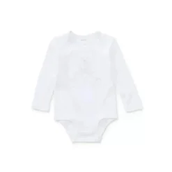 Ralph Lauren Body Urso Polo Bordado Baby - Menina, Branco Fashion