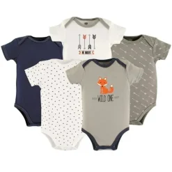 Baby Vision Body Vision Hudson Baby 5-Pacote Meninos - Wild One 0-3M Sale