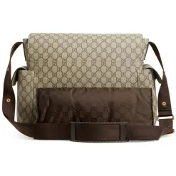 Gucci Bolsa de fraldas Supreme com trocador, bege Fashion