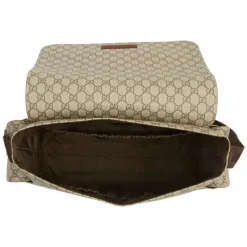 Gucci Bolsa de fraldas Supreme com trocador, bege Fashion