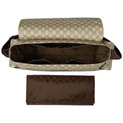 Gucci Bolsa de fraldas Supreme com trocador, bege Fashion