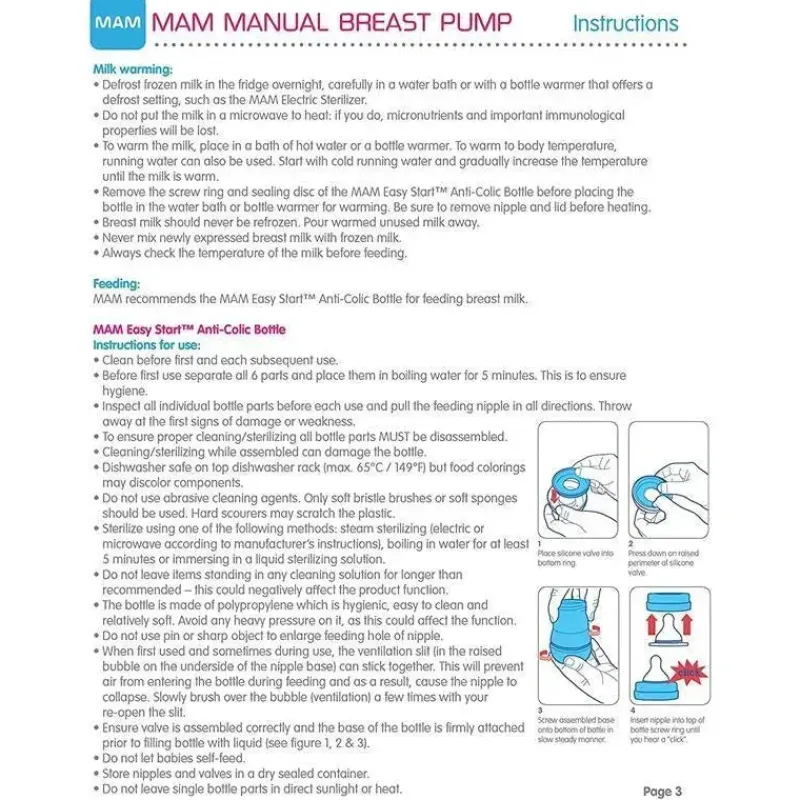 bomba_de_mama_manual_mam__SKUCdA79Szi_2.webp Mam Bomba de a manual , bomba de a portátil com adeira anti-cólica de início fácil, inclui 2 bicos de adeira, unissex Best