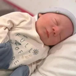 MacroBaby Boneca Reborn - Vinil Branco, Junho Fashion