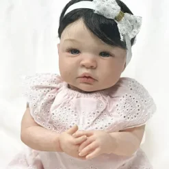 MacroBaby Boneca Reborn - Vinil Branco e Peruca Preta, Shyann Online