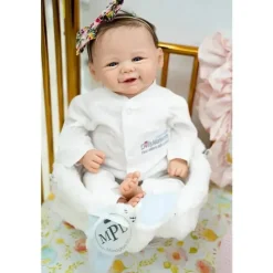 MacroBaby Bonecas reborn - Vinil branco e torso de tecido, Vivian 2 Discount