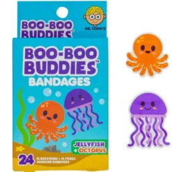 Boo Boo Budies Boo Boo Buddies - Kids Adhesive Bandages, Jellyfish + Octopus Discount
