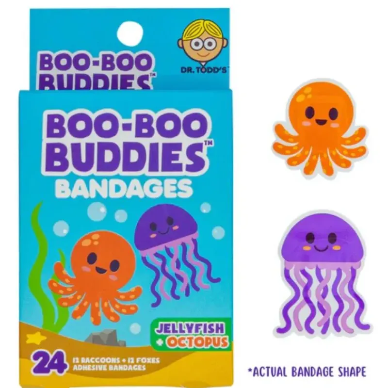 boo_boo_buddies__kids_adh_SKU8bFI026D_1.webp Boo Boo Budies Boo Boo Buddies - Kids Adhesive Bandages, Jellyfish + Octopus Discount