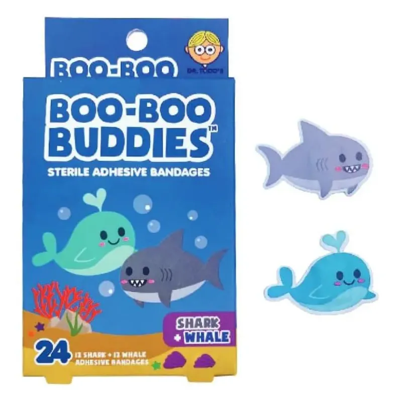 boo_boo_buddies__kids_adh_SKU8ueYlk2z_0.webp Boo Boo Budies Boo Boo Buddies - Kids Adhesive Bandages, Shark + Whale Hot