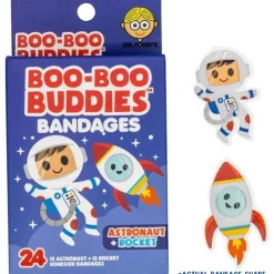 Boo Boo Budies Boo Boo Buddies - Kids Adhesive Bandages, Astronaut + Rocket New