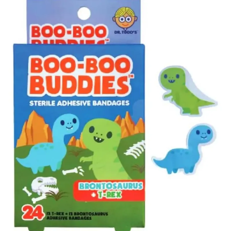 boo_boo_buddies__kids_adh_SKUxabABhGs_0.webp Boo Boo Budies Boo Boo Buddies - Kids Adhesive Bandages, Brontosaurus + T rex New