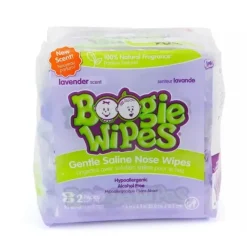 Boogie Wipes Natural Saline, Aloe & Vitamina E 1pk (90 ct) Clearance