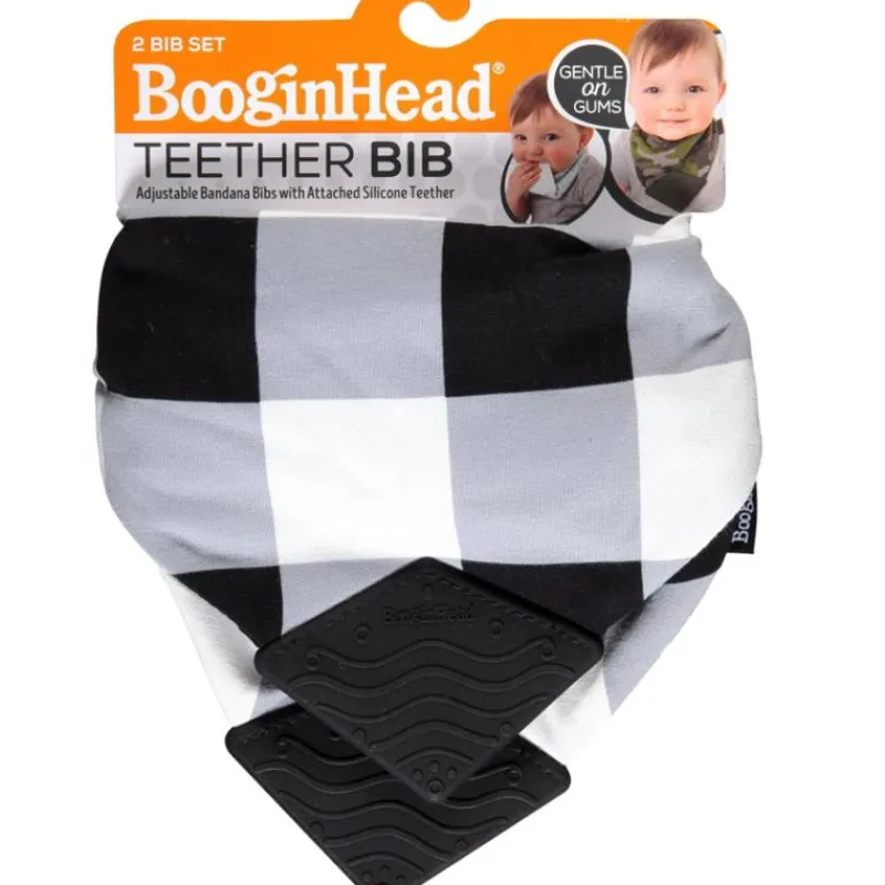 booginhead__bandana_teeth_SKUXPQ9JJOy_0.webp Infantino BooginHead - Bandana Teether & Pacigrip Bib 2Pk, Buffalo Check Sale
