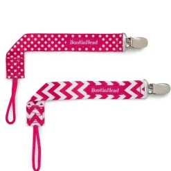 BooginHead - Clipe de Chupeta Pacigrip 2Pk, Pink Chevron Discount