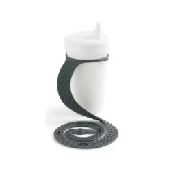 BooginHead - Copo Sippigrip de silicone e porta-brinquedos - Cinza carvão New