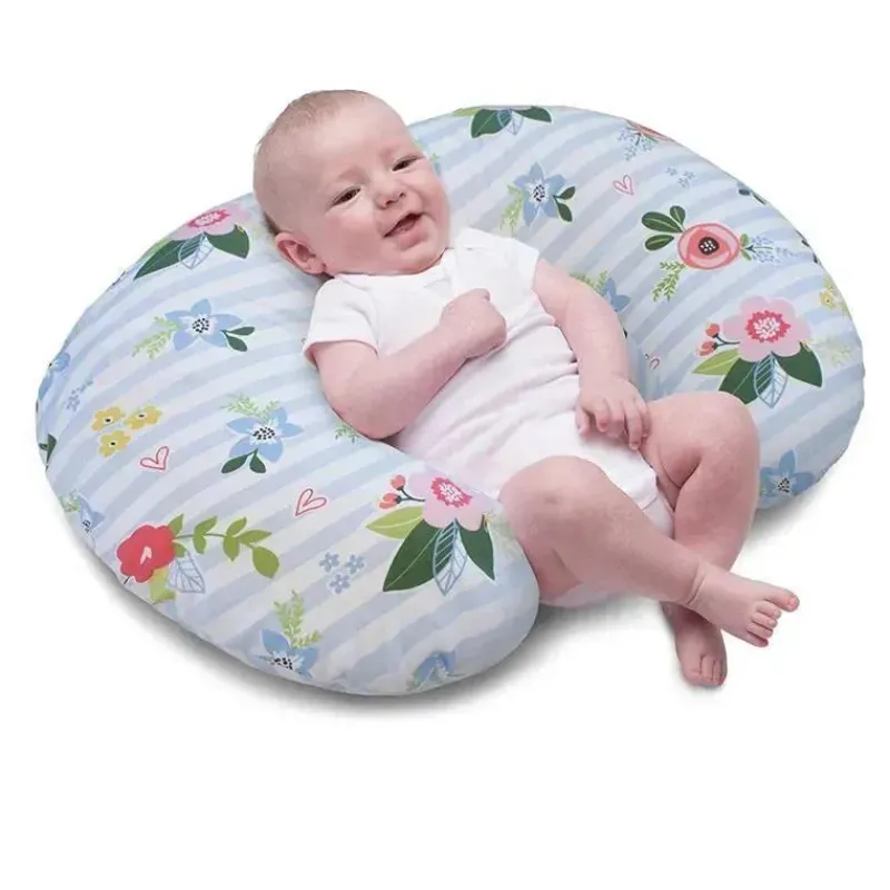 boppy__almofada_com_capa__SKUqyX3yhNR_1.webp Boppy - Almofada com capa original, Posey azul e rosa Fashion