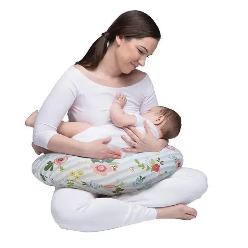 boppy__almofada_com_capa__SKUqyX3yhNR_2.webp Boppy - Almofada com capa original, Posey azul e rosa Fashion