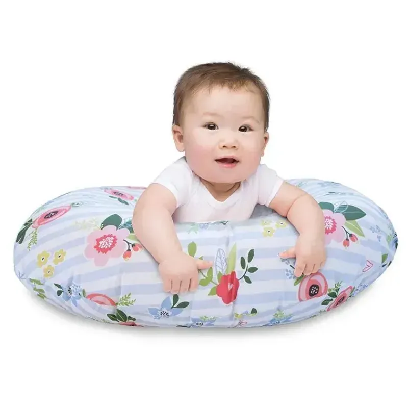 boppy__almofada_com_capa__SKUqyX3yhNR_4.webp Boppy - Almofada com capa original, Posey azul e rosa Fashion