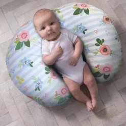 Boppy - Almofada com capa original, Posey azul e rosa Fashion