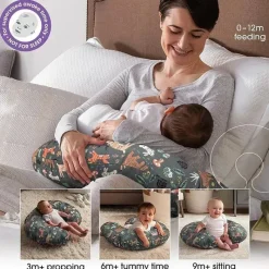 Boppy - Almofada de amamentação, animais da floresta verde Clearance
