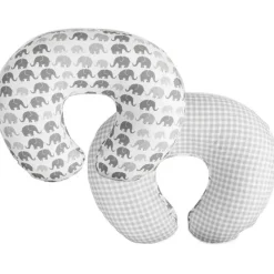 Boppy - Almofada de amamentação capa de elefante cinza de secagem rápida Discount