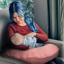 Boppy - Almofada de amamentação com capa removível, lavável na máquina, blush neutro Best
