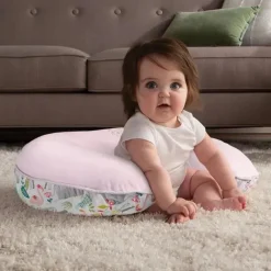Boppy - Almofada de Enfermagem Suporte Luxe, Pink Sweet Safari Best