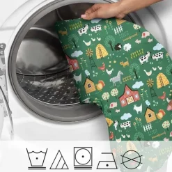Boppy - Almofada de enfermagem com capa removível, lavável na máquina, Green Farm Outlet