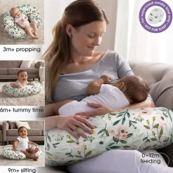 Boppy - Almofadas com capa original Pink Garden Best