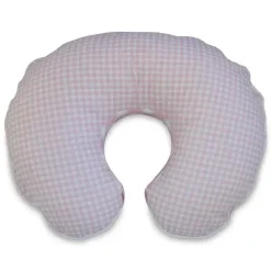 Nemcor Boppy - Capa de travesseiro, xadrez gigante rosa/branco New