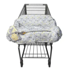 Boppy - Carrinho de compras e capa para cadeira alta, Chevron amarelo sol e cinza com SlideLine mutável e cinto de segurança Online