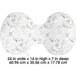 Boppy - dorminhoco lateral, folhas cinzentas caindo Fashion