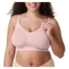 Bravado - Sutiã de amamentação sem costura Body Silk 17D L Rosa Giz Best