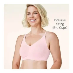 Bravado - Sutiã de amamentação sem costura Body Silk 17D L Rosa Giz Best