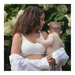 Bravado - Sutiã de amamentação sem costura Body Silk 17D L Rosa Giz Best