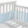 BreathableBaby - Forro de berço de malha respirável clássico, azul claro Outlet