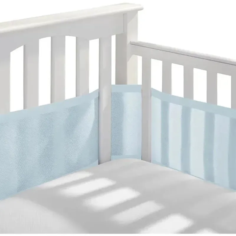 breathablebaby__forro_de__SKU5af1Hzpi_0.webp BreathableBaby - Forro de berço de malha respirável clássico, azul claro Outlet