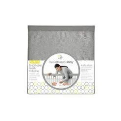 BreathableBaby - Forro de berço de malha respirável clássico, Pacific Elephant Grey Sale