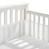 BreathableBaby - Forro de berço de malha respirável clássico, branco Online
