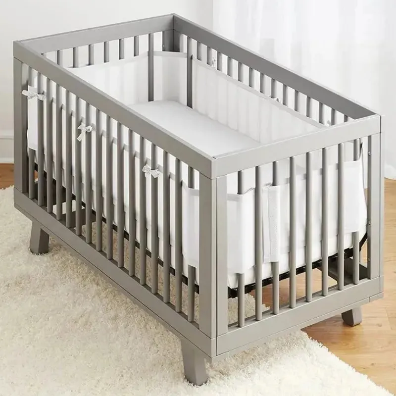 breathablebaby__forro_de__SKUkcCRTq2P_1.webp BreathableBaby - Forro de berço de malha respirável clássico, branco Online
