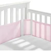 BreathableBaby - Forro de berço de malha respirável clássico, rosa claro Online