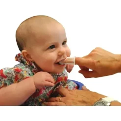 Baby Buddy Brilliant Baby - escova de dentes de dedo, 3 meses ou mais, rosa/transparente, conjunto de 2 escovas Sale