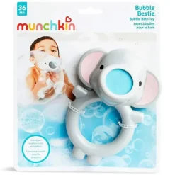 Munchkin Brinquedo de banho de espuma Bestie, brinquedo de banho de elefante New