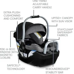 Britax - Assento de carro infantil Willow SC, assento de carro voltado para trás Outlet